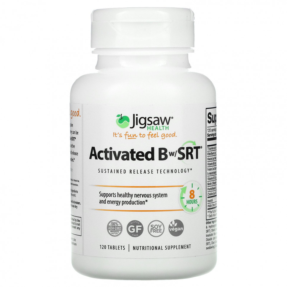   (Iherb) Jigsaw Health, Activated Bw/SRT, 120 Tablets    -     , -, 