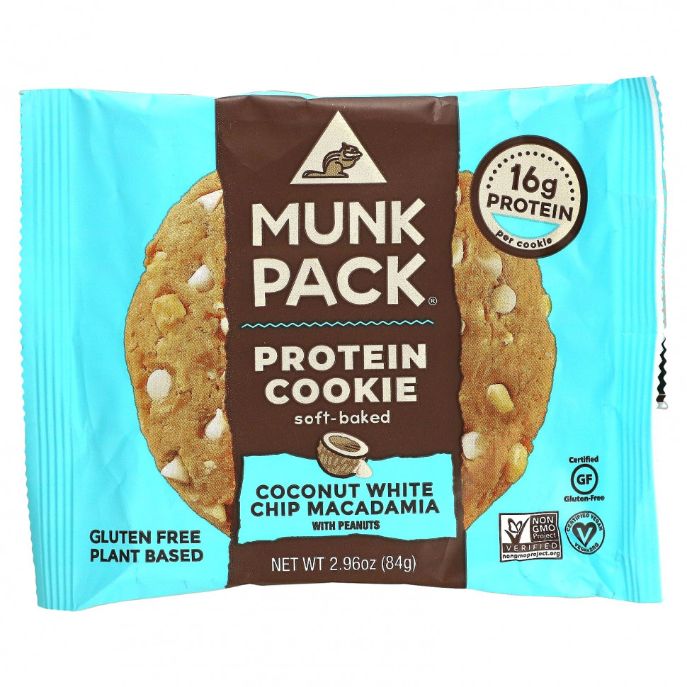   (Iherb) Munk Pack, Protein Cookie,     , 84  (2,96 )    -     , -, 