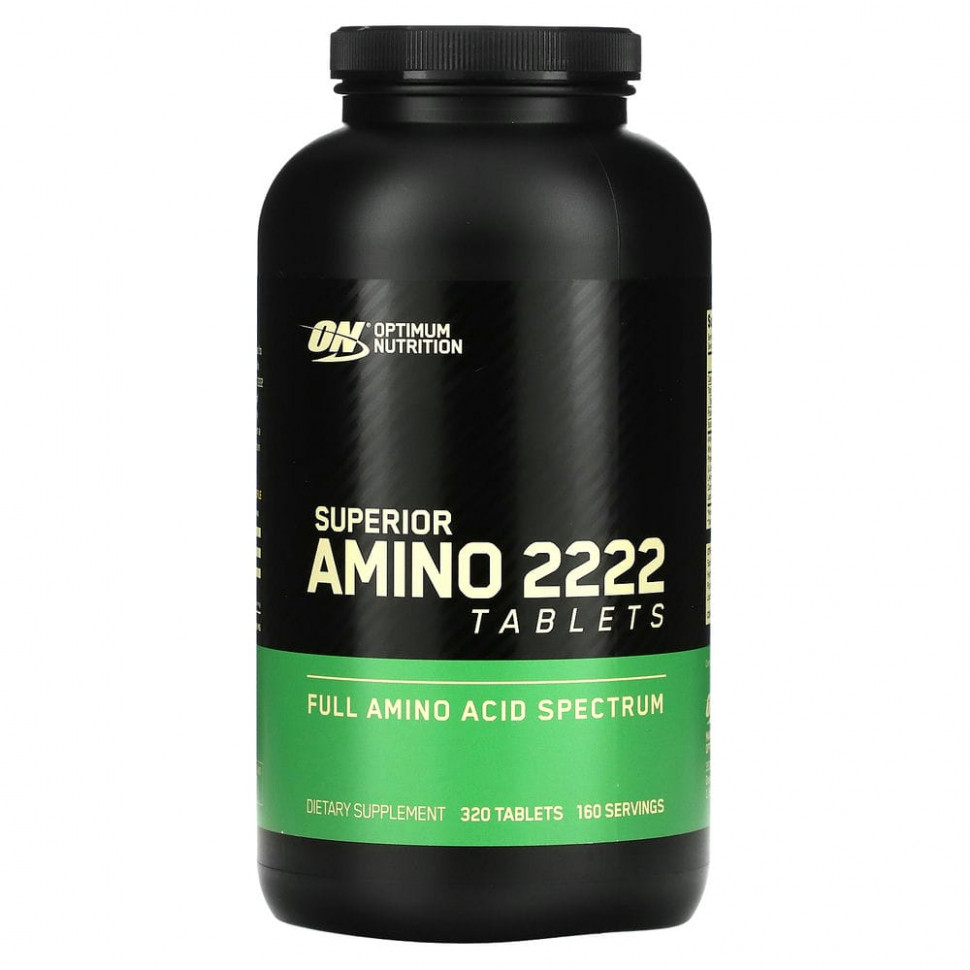   (Iherb) Optimum Nutrition, Superior Amino 2222 Tabs, 320     -     , -, 