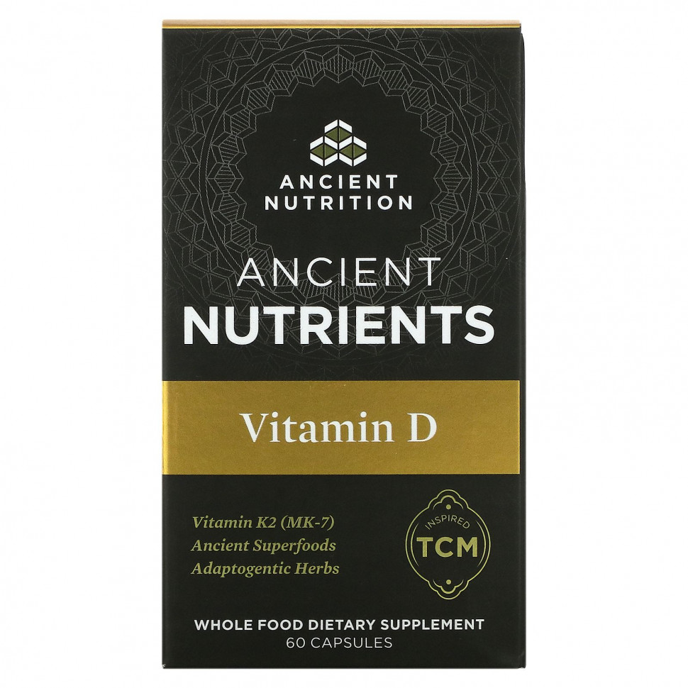  (Iherb) Dr. Axe / Ancient Nutrition, Ancient Nutrients,  D, 60     -     , -, 