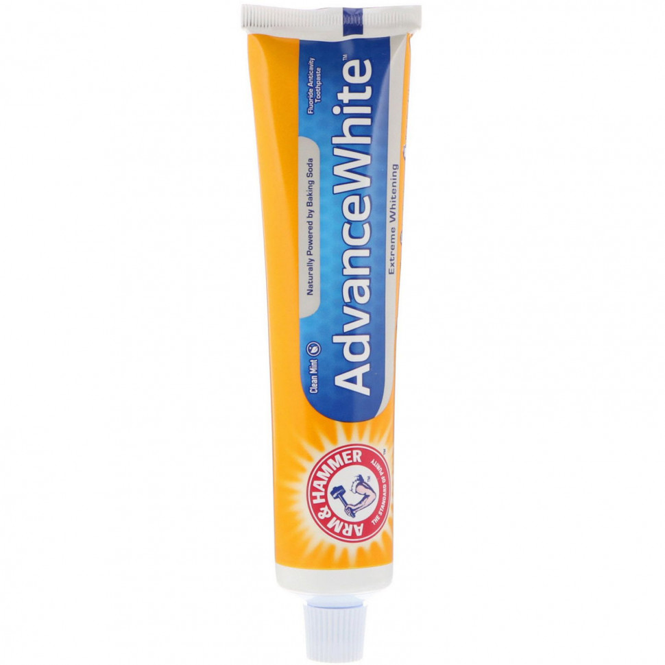   (Iherb) Arm & Hammer, Advance White, Baking Soda & Peroxide Toothpaste, Extreme Whitening with Stain Defense, 6.0 oz (170 g)    -     , -, 