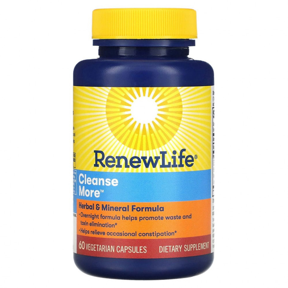   (Iherb) Renew Life, Cleanse More, 60      -     , -, 