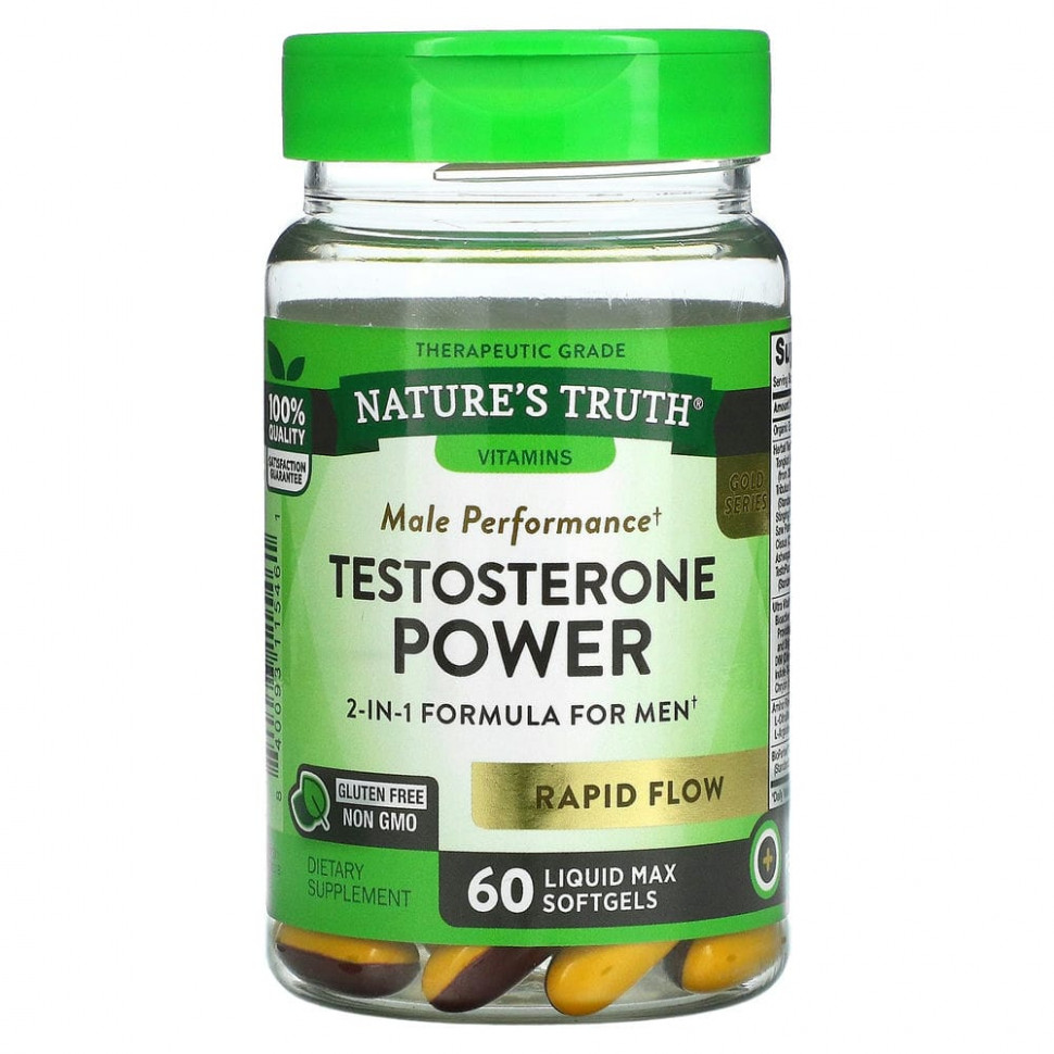   (Iherb) Nature's Truth, Testosterone Power, 60   Liquid Max    -     , -, 