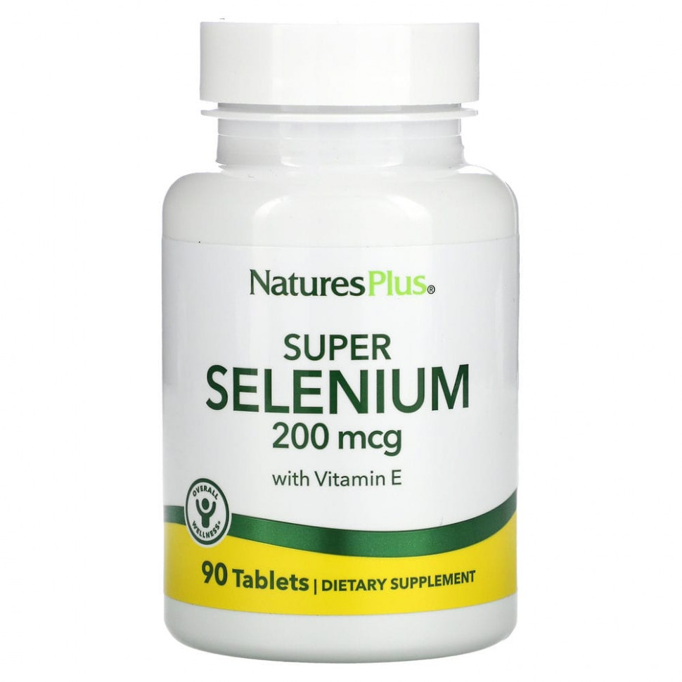   (Iherb) NaturesPlus, Super Selenium,  , 200 , 90     -     , -, 