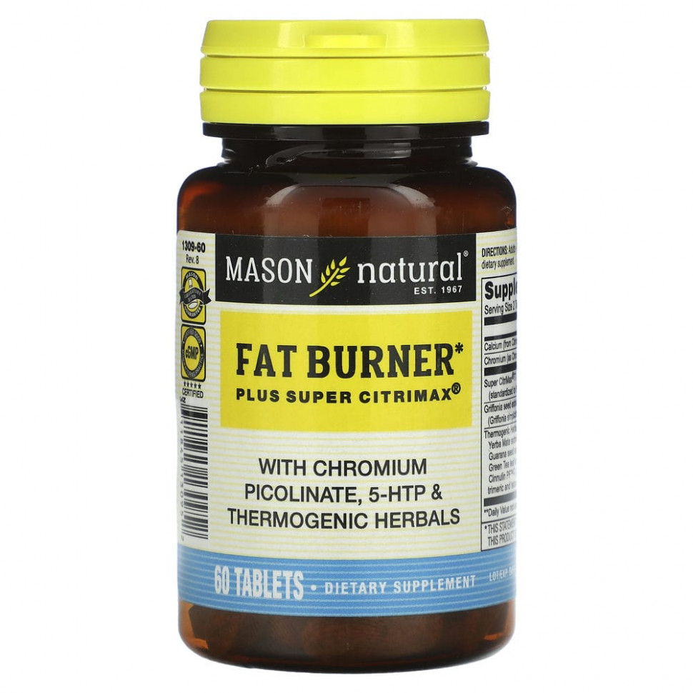   (Iherb) Mason Natural, Fat Burner Plus Super Citrimax, 60     -     , -, 
