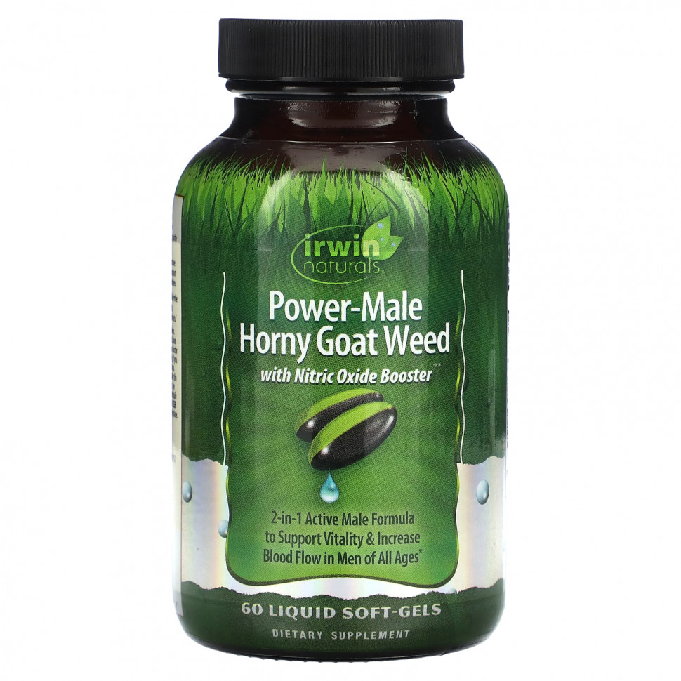   (Iherb) Irwin Naturals, Power-Male Horny Goat Weed,    , 60      -     , -, 