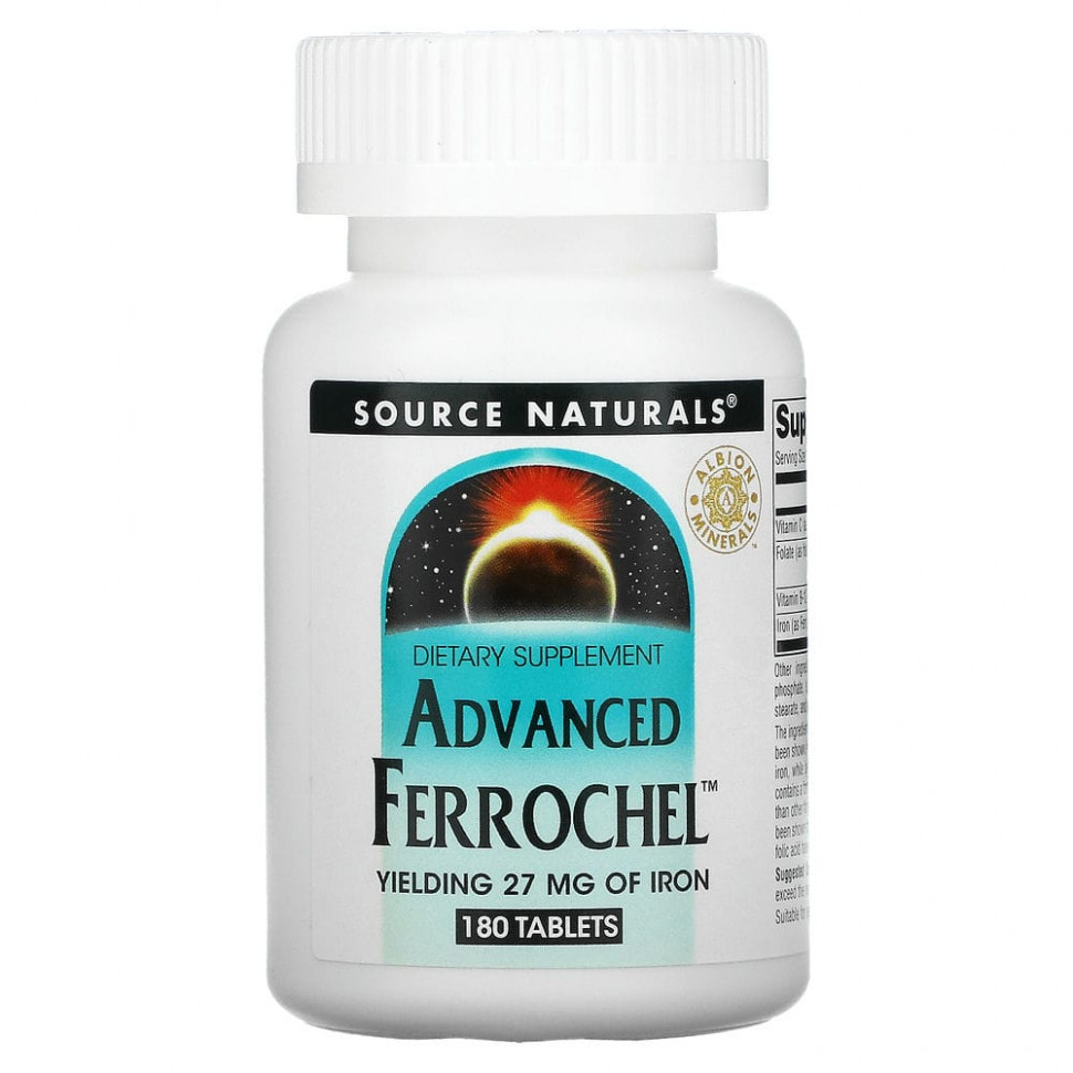   (Iherb) Source Naturals, Advanced Ferrochel,  , 180 ,   2600 