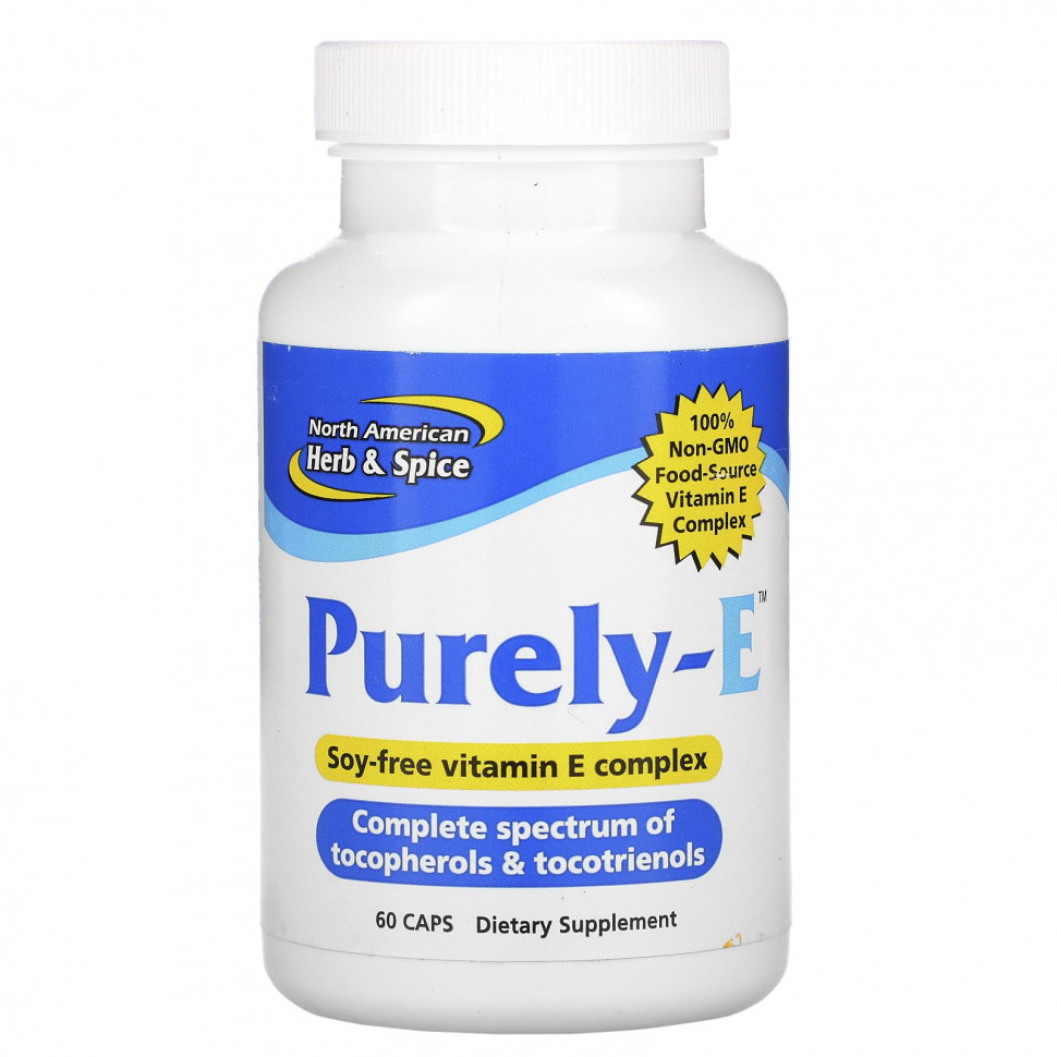   (Iherb) North American Herb & Spice, Purely-E, 60     -     , -, 