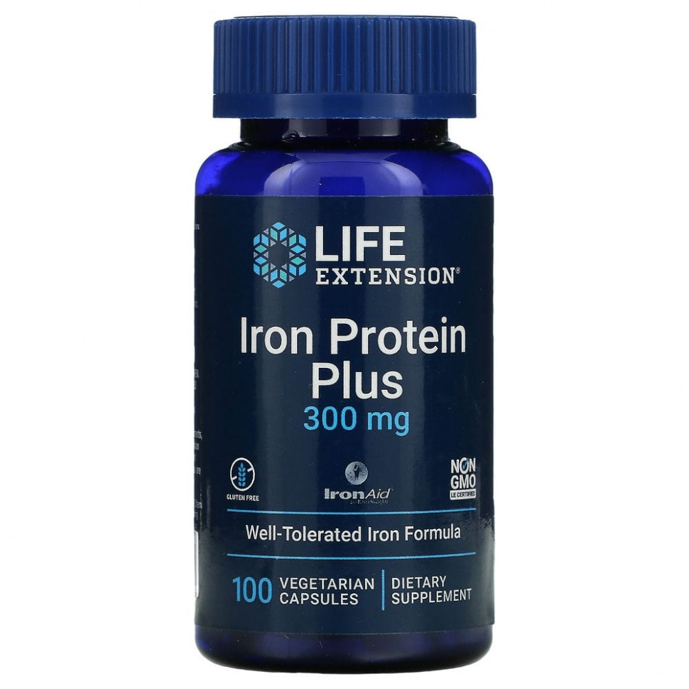   (Iherb) Life Extension, Iron Protein Plus, 300 , 100      -     , -, 