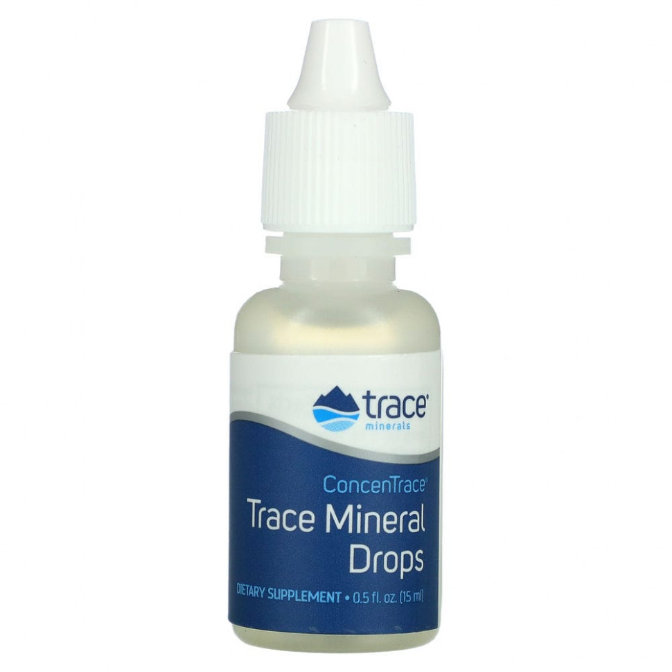   (Iherb) Trace Minerals , ConcenTrace Trace Mineral Drops, 0.5 fl oz (15 ml)    -     , -, 