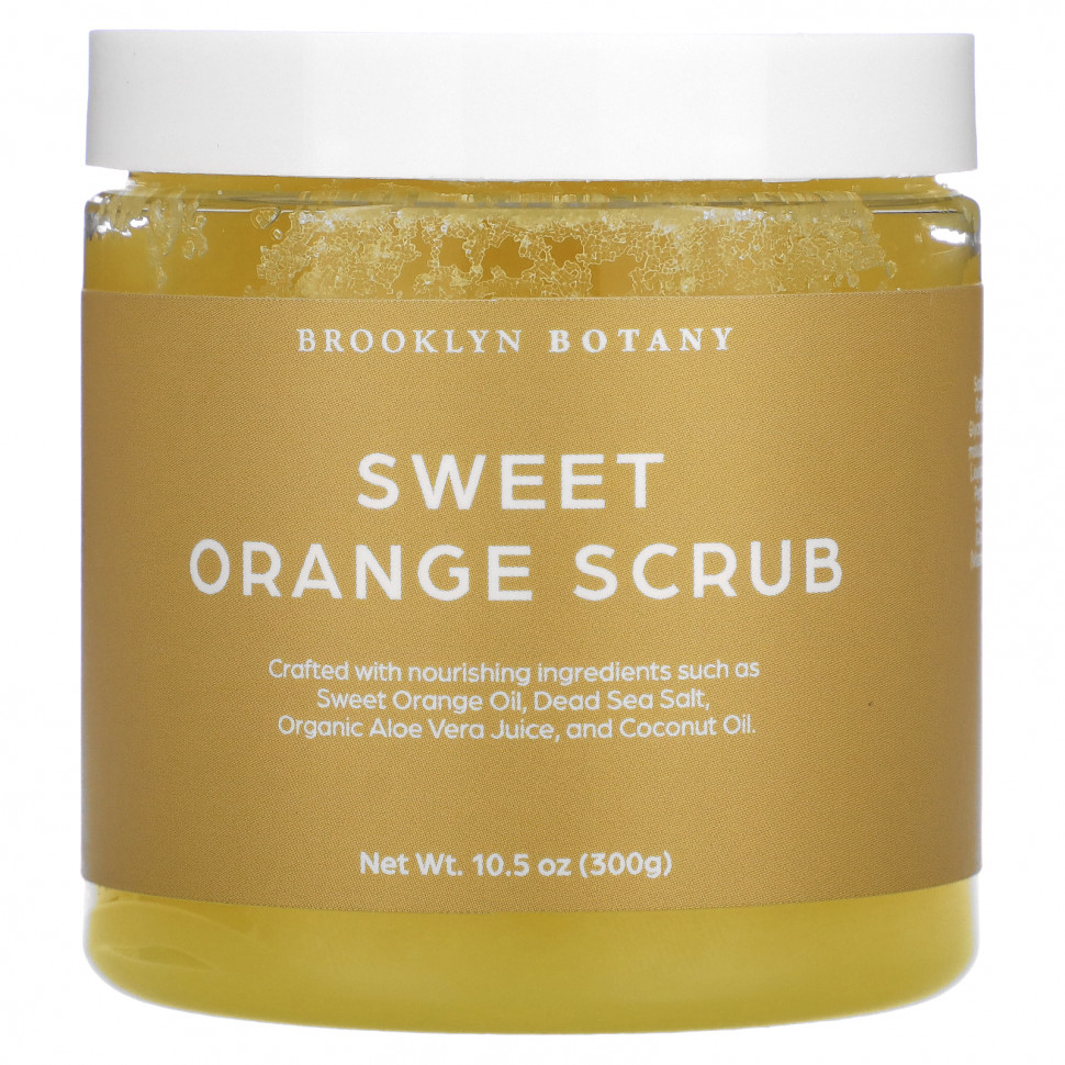   (Iherb) Brooklyn Botany, Sweet Orange Scrub, 10.5 oz (300 g)    -     , -, 