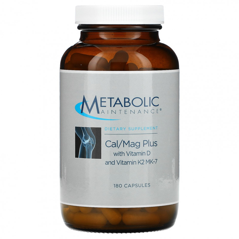   (Iherb) Metabolic Maintenance, Cal / Mag Plus   D   K2 MK-7, 180     -     , -, 