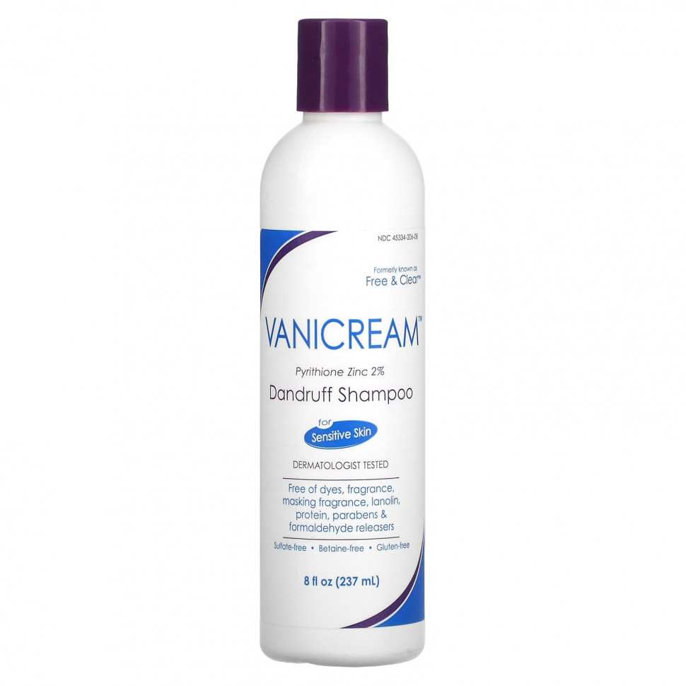   (Iherb) Vanicream, Dandruff Shampoo, For Sensitive Skin, 8 fl oz (237 ml)    -     , -, 