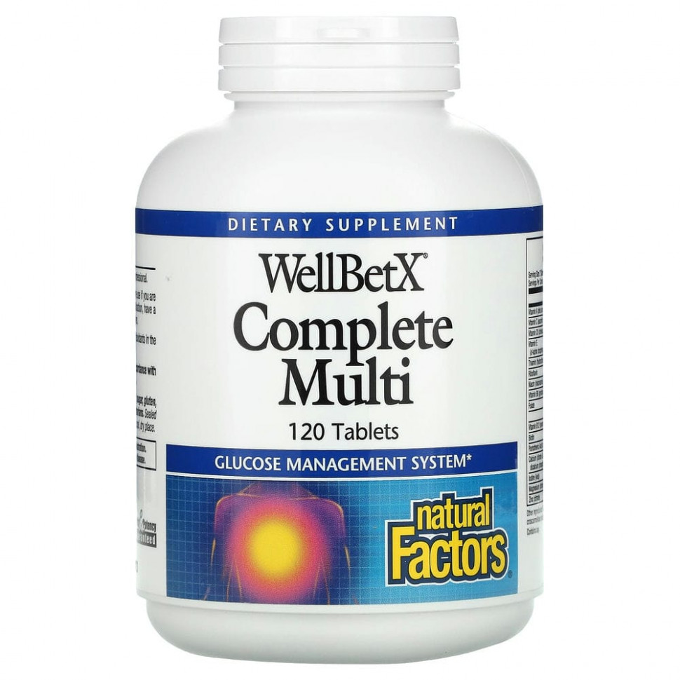   (Iherb) Natural Factors, WellBetX Complete Multi, 120     -     , -, 