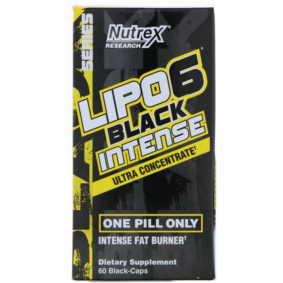   (Iherb) Nutrex Research, LIPO-6 Black Intense, , 60      -     , -, 