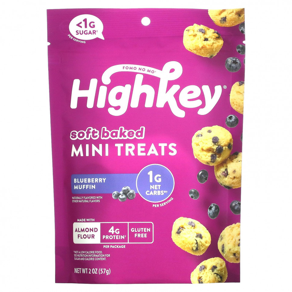   (Iherb) HighKey, Soft Baked Mini Treats,   , 57  (2 )    -     , -, 