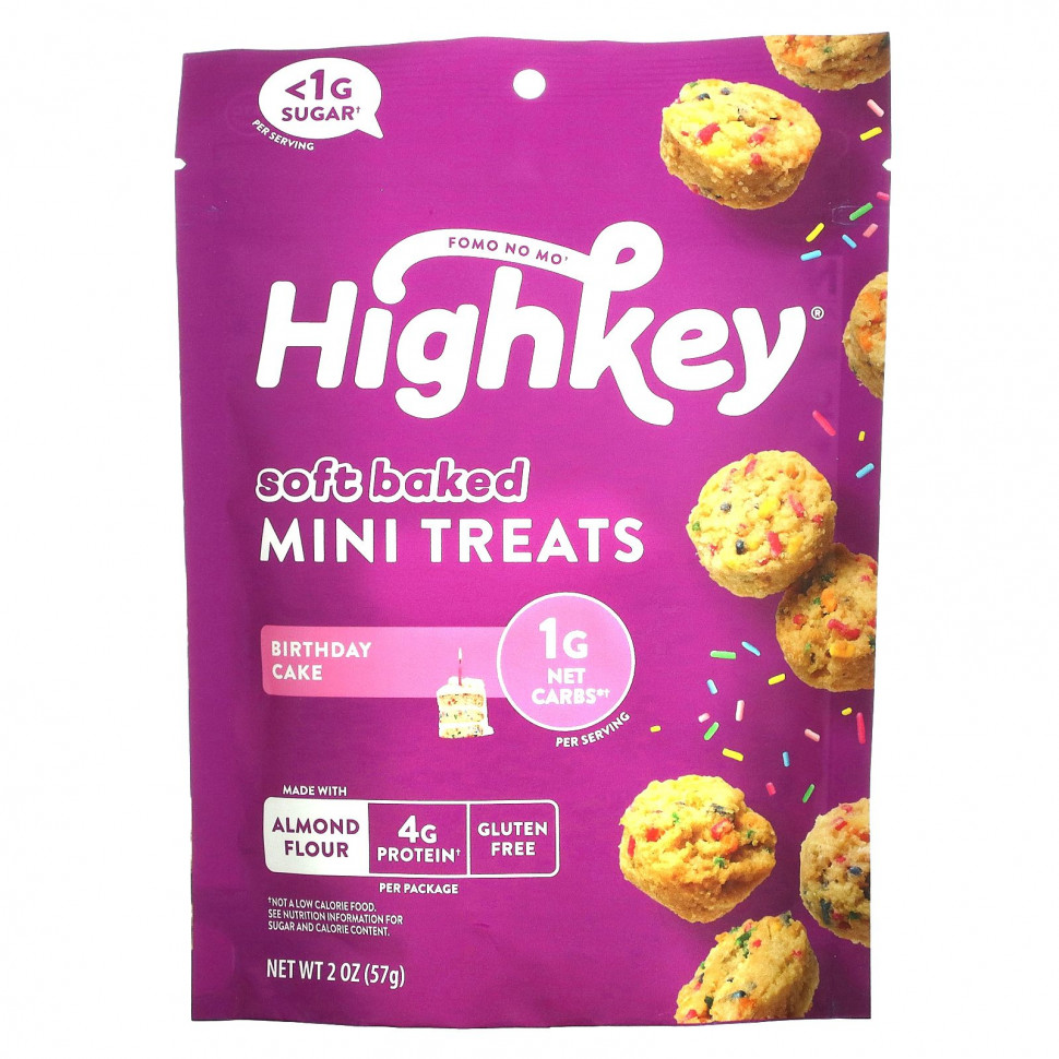   (Iherb) HighKey, Soft Baked Mini Treats,  , 57  (2 )    -     , -, 