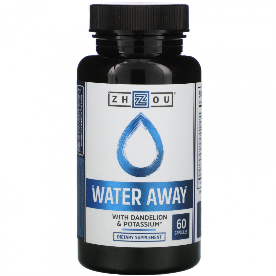   (Iherb) Zhou Nutrition, Water Away    , 60     -     , -, 