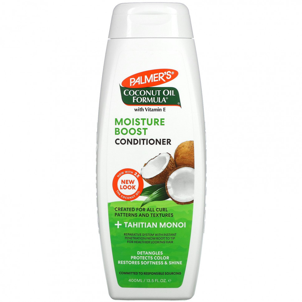   (Iherb) Palmer's, Moisture Boost Conditioner, Coconut Oil, 13.5 fl oz (400 ml)    -     , -, 