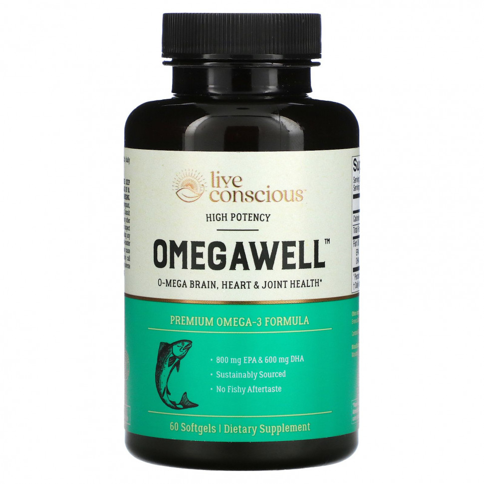   (Iherb) Live Conscious, OmegaWell,  , 60      -     , -, 