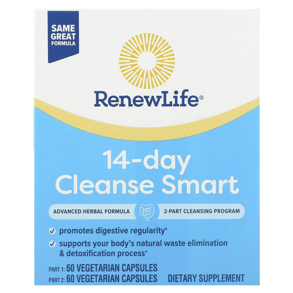   (Iherb) Renew Life, Advanced Cleanse Smart, 2 ,  60        -     , -, 
