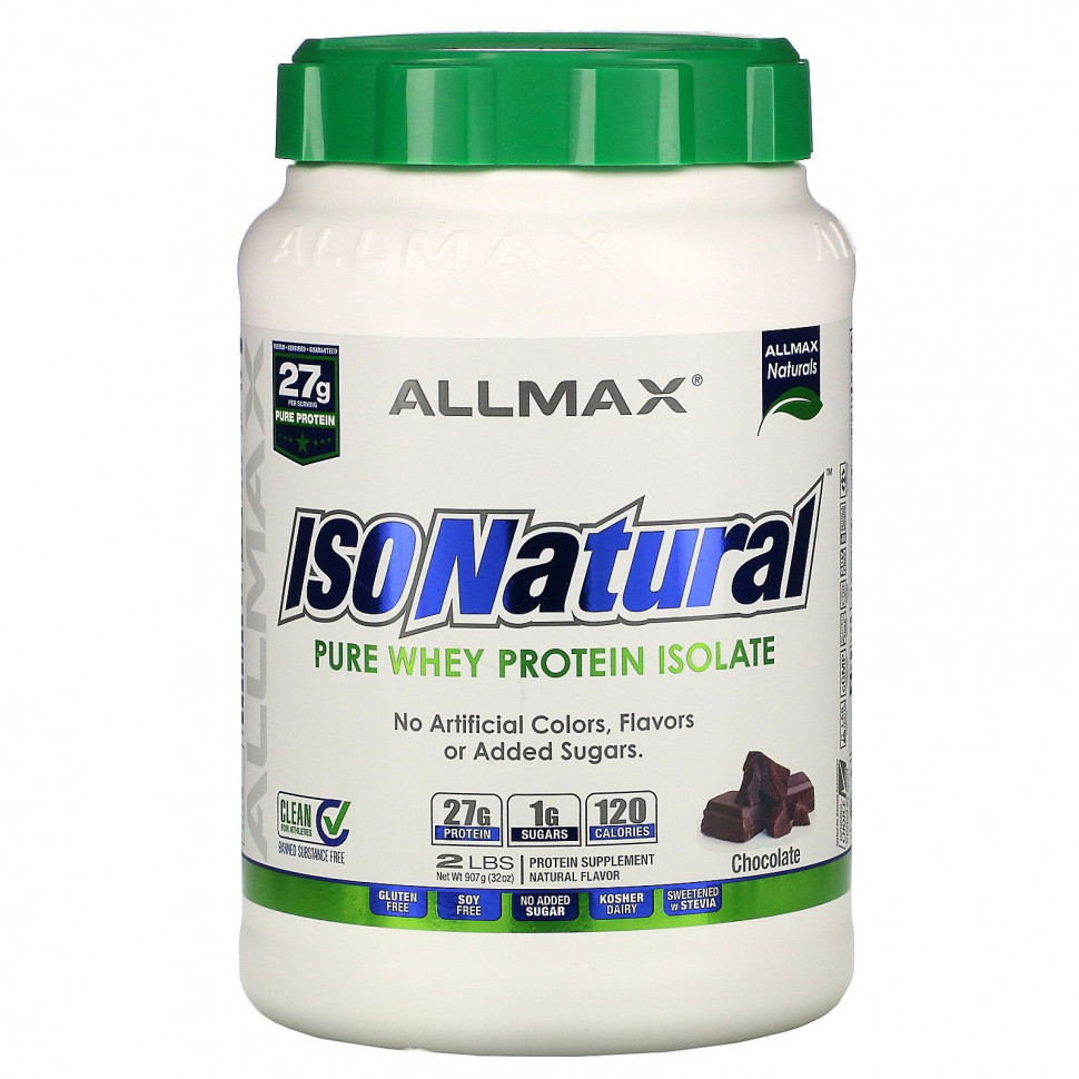   (Iherb) ALLMAX Nutrition, IsoNatural, 100% -    , , 2  (907 )    -     , -, 