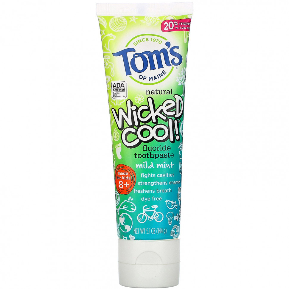   (Iherb) Tom's of Maine, Wicked Cool !,     ,    8 ,  , 144  (5,1 )    -     , -, 