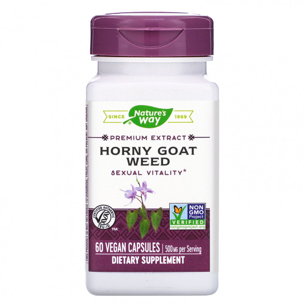   (Iherb) Nature's Way, Horny Goat Weed, 500 , 60      -     , -, 