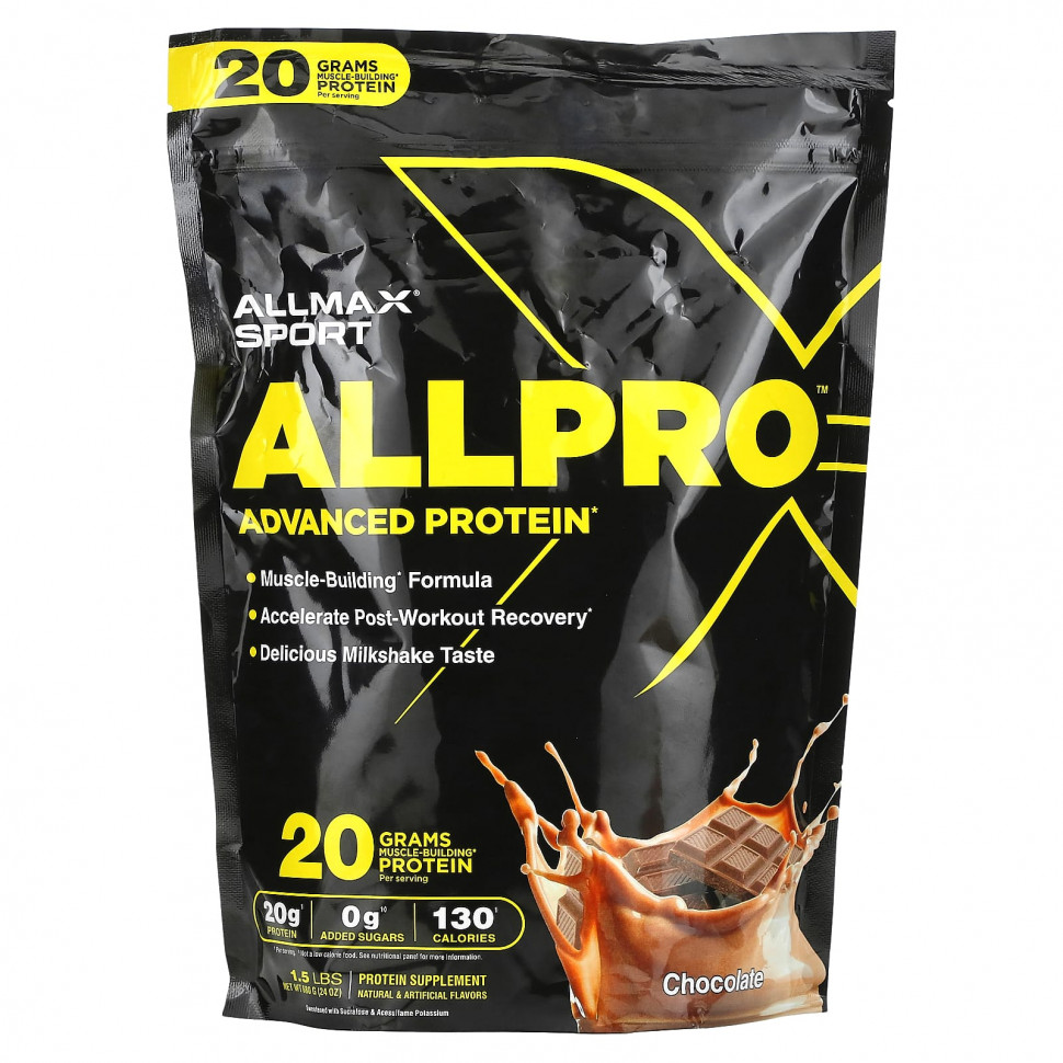   (Iherb) ALLMAX, Sport, ALLPRO Advanced Protein,  , 680  (1,5 )    -     , -, 
