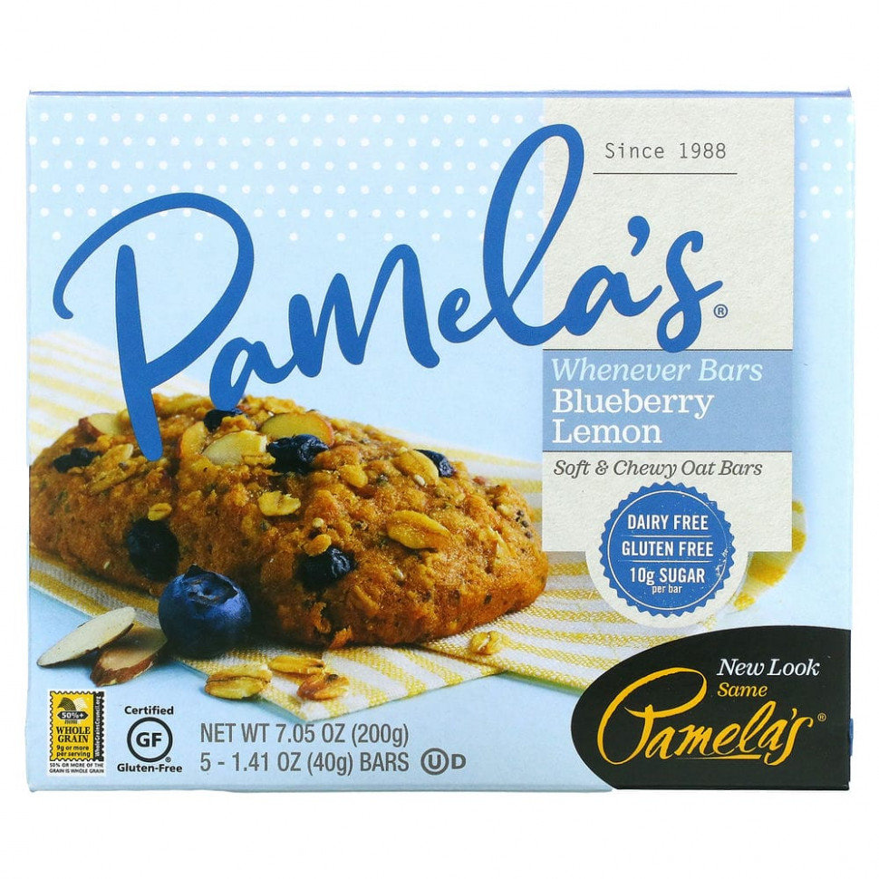   (Iherb) Pamela's Products, Wheever Bars, ,   , 5 , 40  (1,41 )     -     , -, 