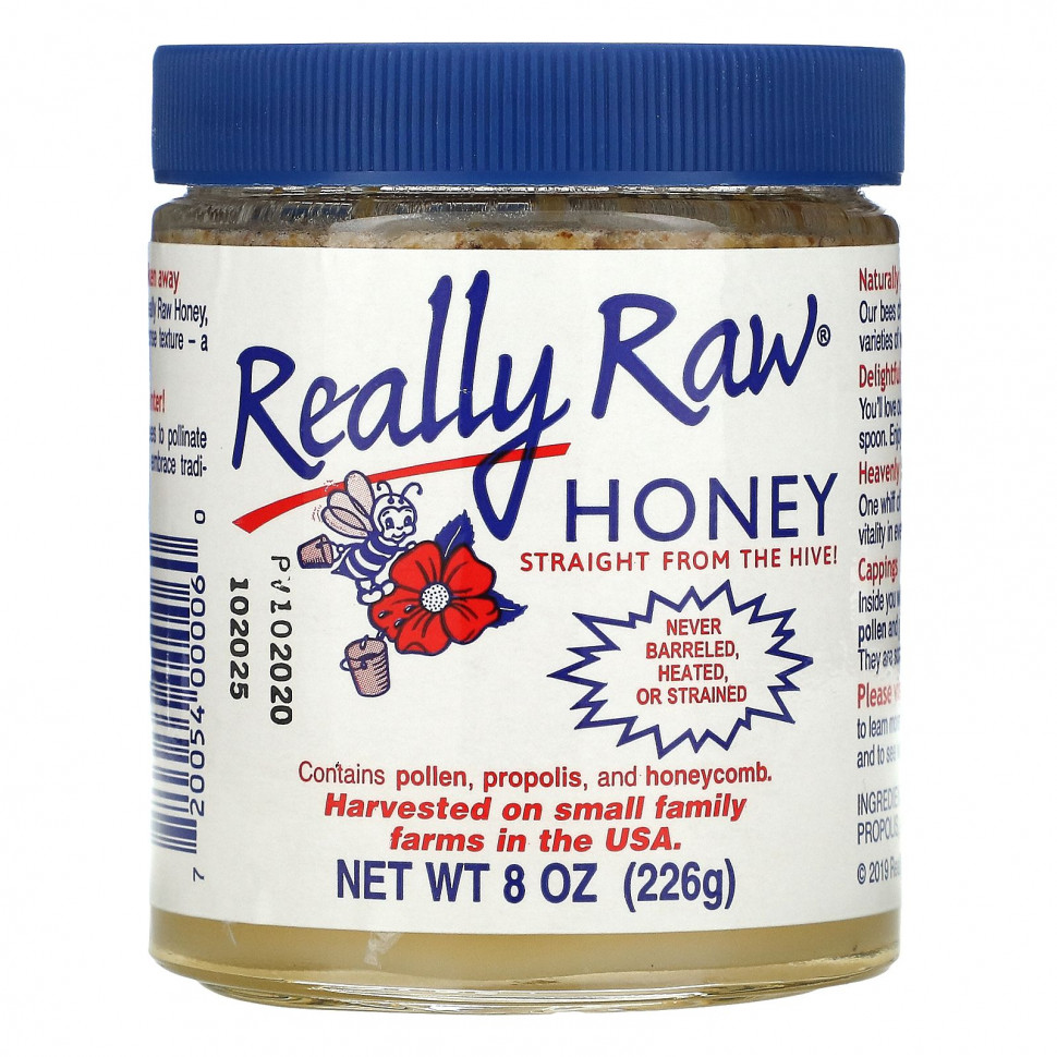   (Iherb) Really Raw Honey,  , 226  (8 )    -     , -, 