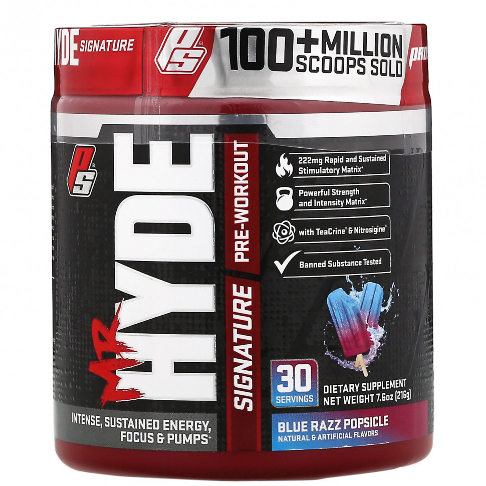  (Iherb) ProSupps, Mr. Hyde, Signature Pre Workout,    , 216  (7,6 )    -     , -, 