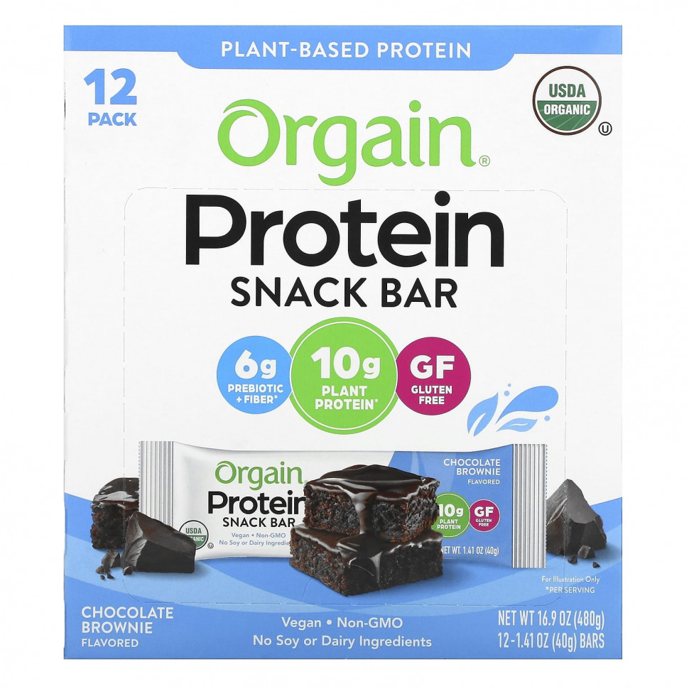   (Iherb) Orgain, Protein Snack Bar,  , 12   40  (1,41 )    -     , -, 