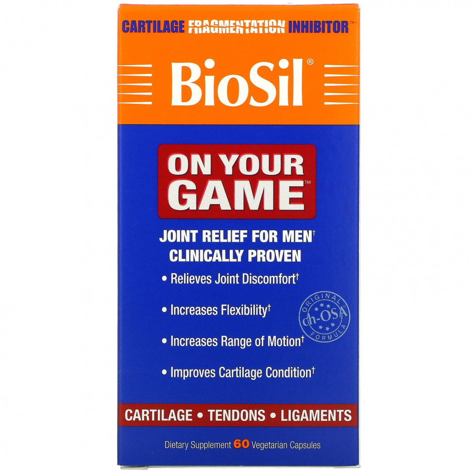   (Iherb) BioSil by Natural Factors, On Your Game, 60      -     , -, 