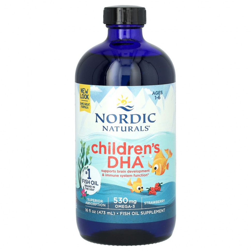   (Iherb) Nordic Naturals, Children's DHA, ,      1   6 , 530 , 473  (16  )    -     , -, 