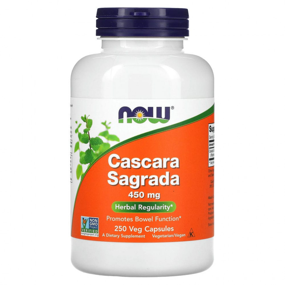   (Iherb) NOW Foods, Cascara Sagrada, 450 , 250      -     , -, 