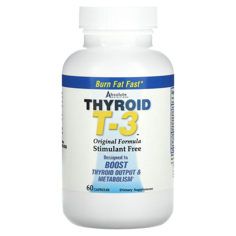   (Iherb) Absolute Nutrition, Thyroid T-3,   ,  ,  60     -     , -, 