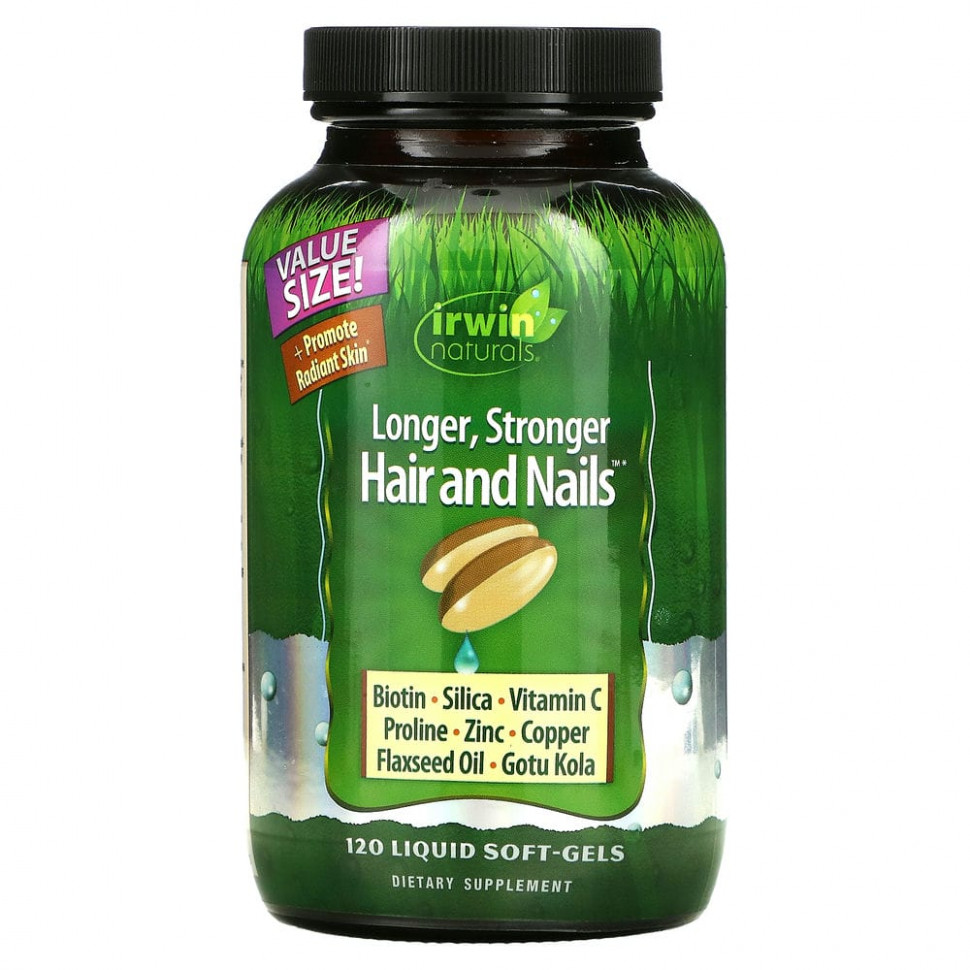   (Iherb) Irwin Naturals, Healthy Skin Hair Plus Nails, 120         -     , -, 