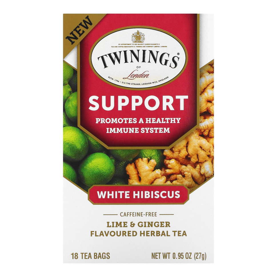   (Iherb) Twinings, Support,     ,   ,  , 18  , 27  (0,95 )    -     , -, 