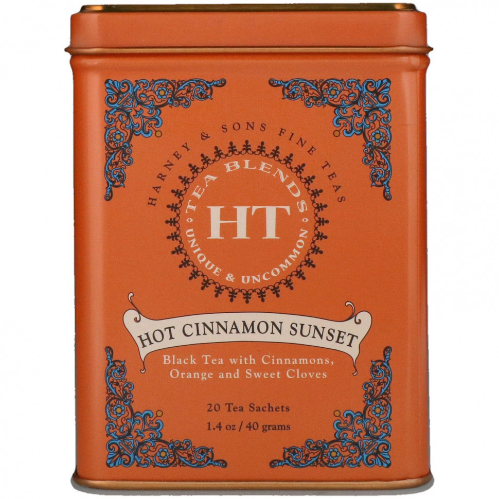   (Iherb) Harney & Sons, Hot Cinnamon Sunset,   HT,    , 20 , 40  (1,4 )    -     , -, 