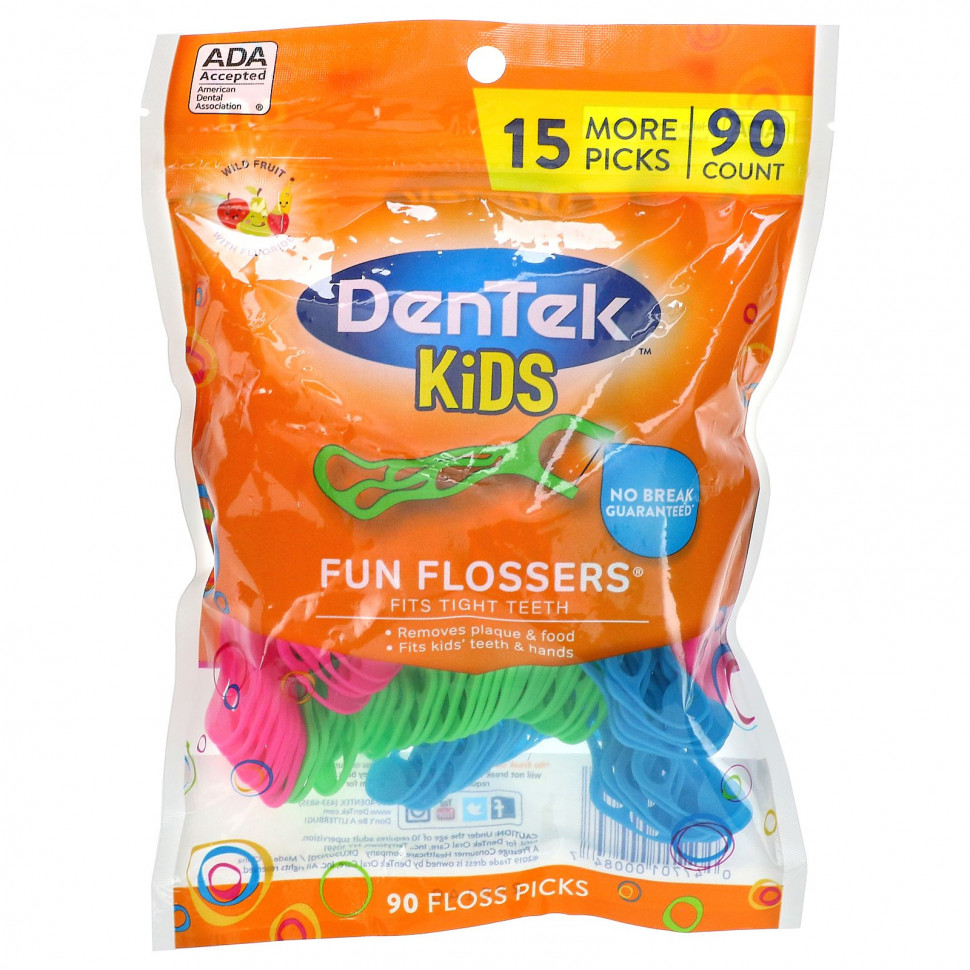   (Iherb) DenTek, Kids Fun Flossers,  , 90     -     , -, 