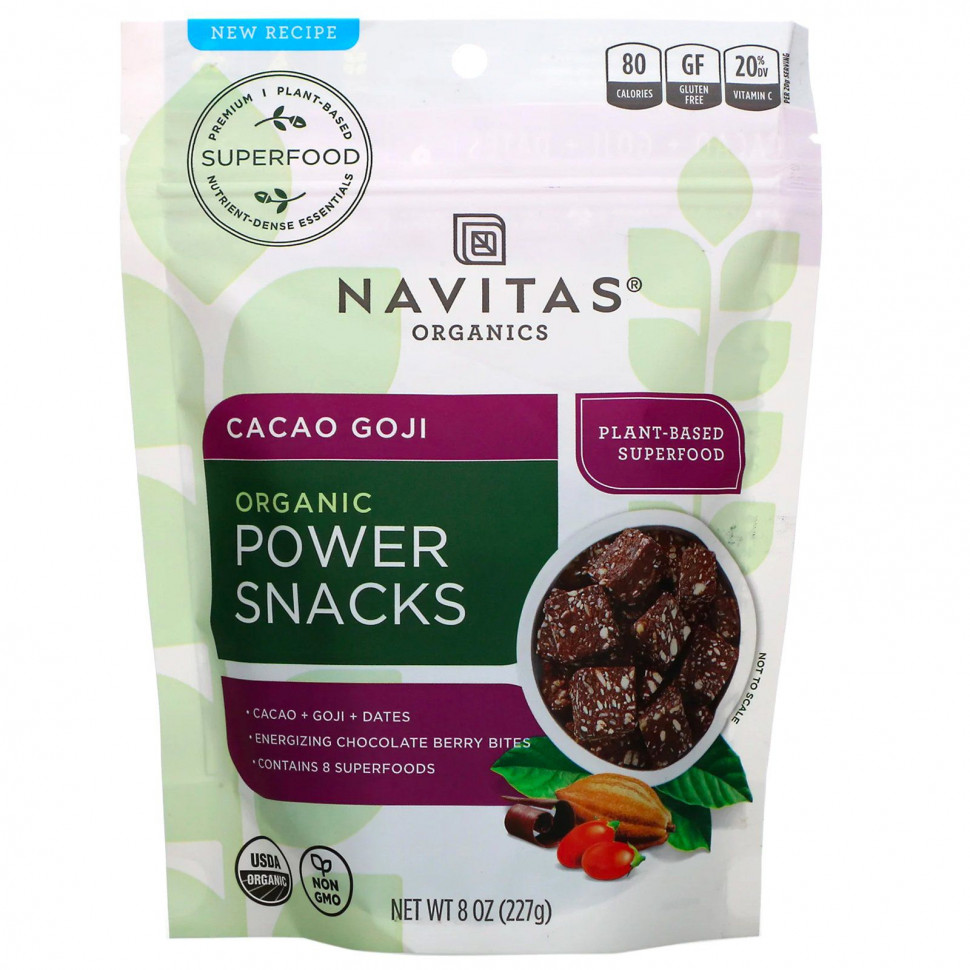  (Iherb) Navitas Organics,  Power Snacks,   , 227  (8 )    -     , -, 