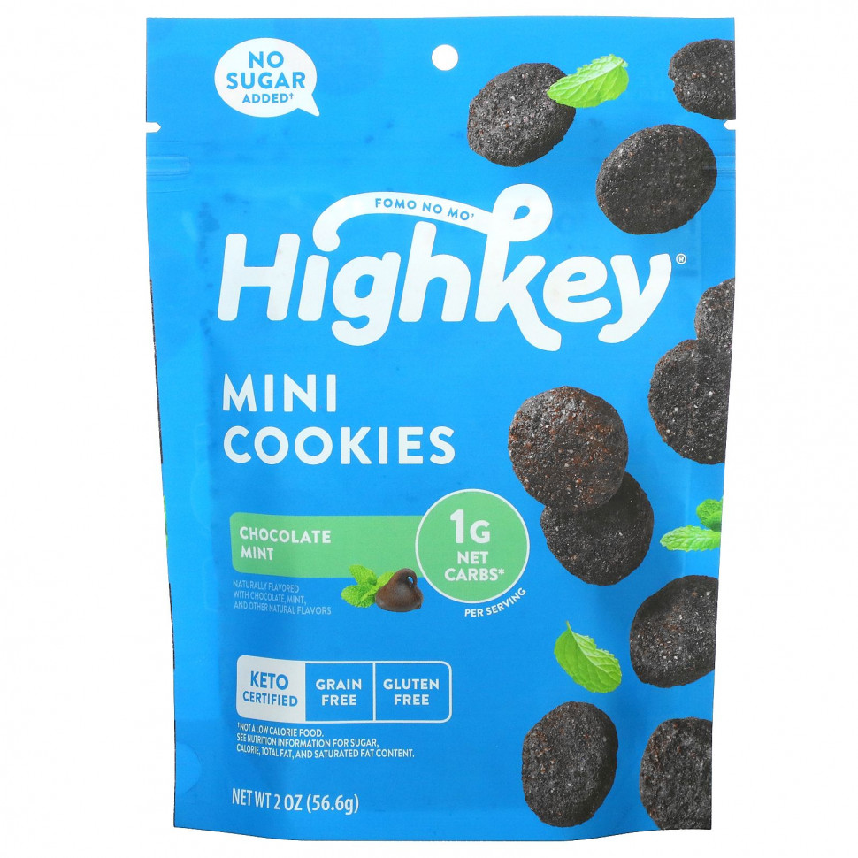   (Iherb) HighKey, Mini Cookies,   , 56,6  (2 )    -     , -, 
