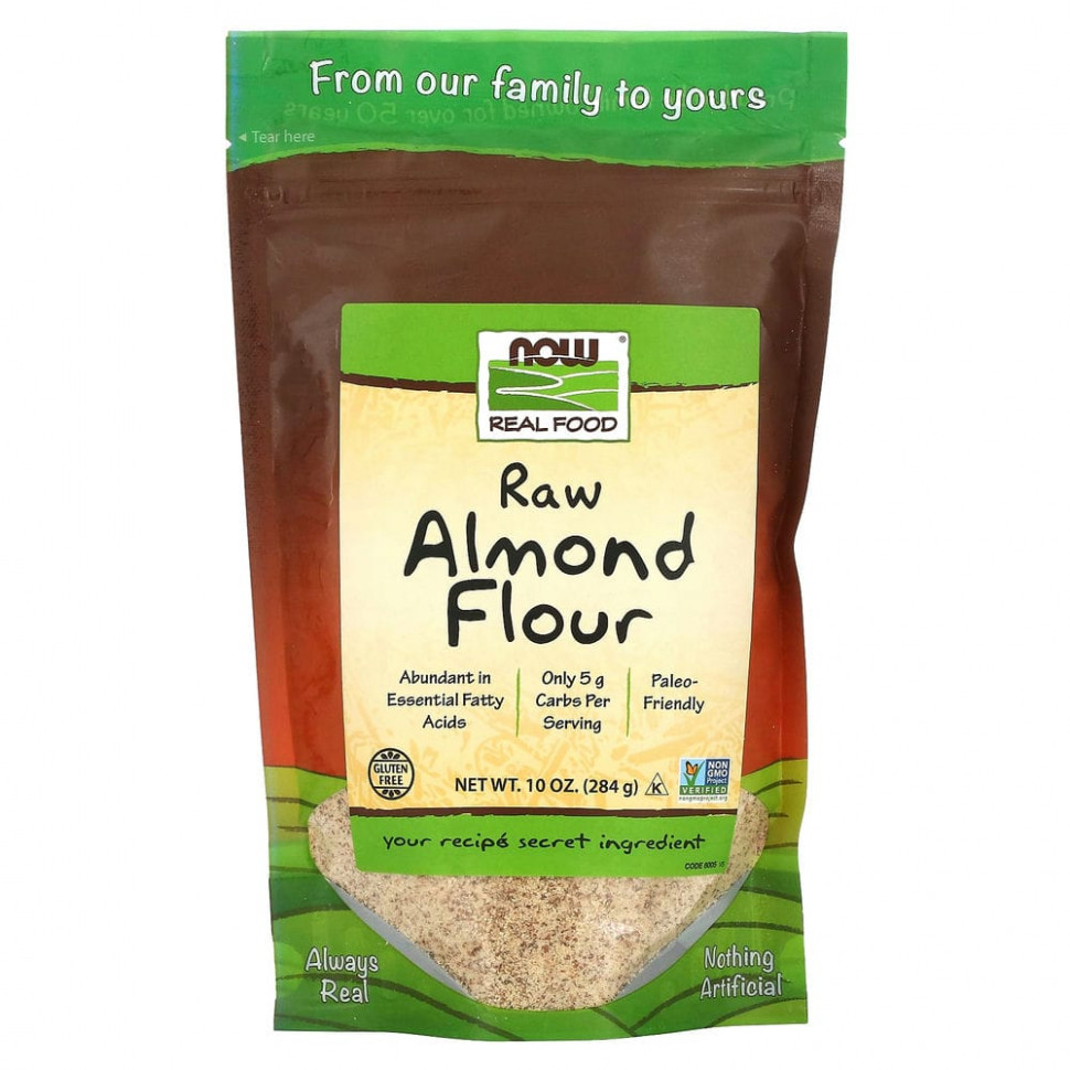   (Iherb) NOW Foods, Real Food, Raw Almond Flour, 10  (284 )    -     , -, 