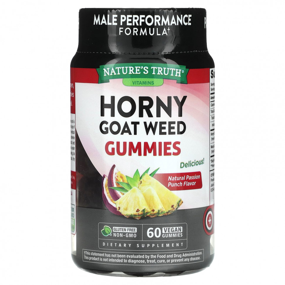   (Iherb) Nature's Truth, Horny Goat Weed, Passion Punch, 60       -     , -, 