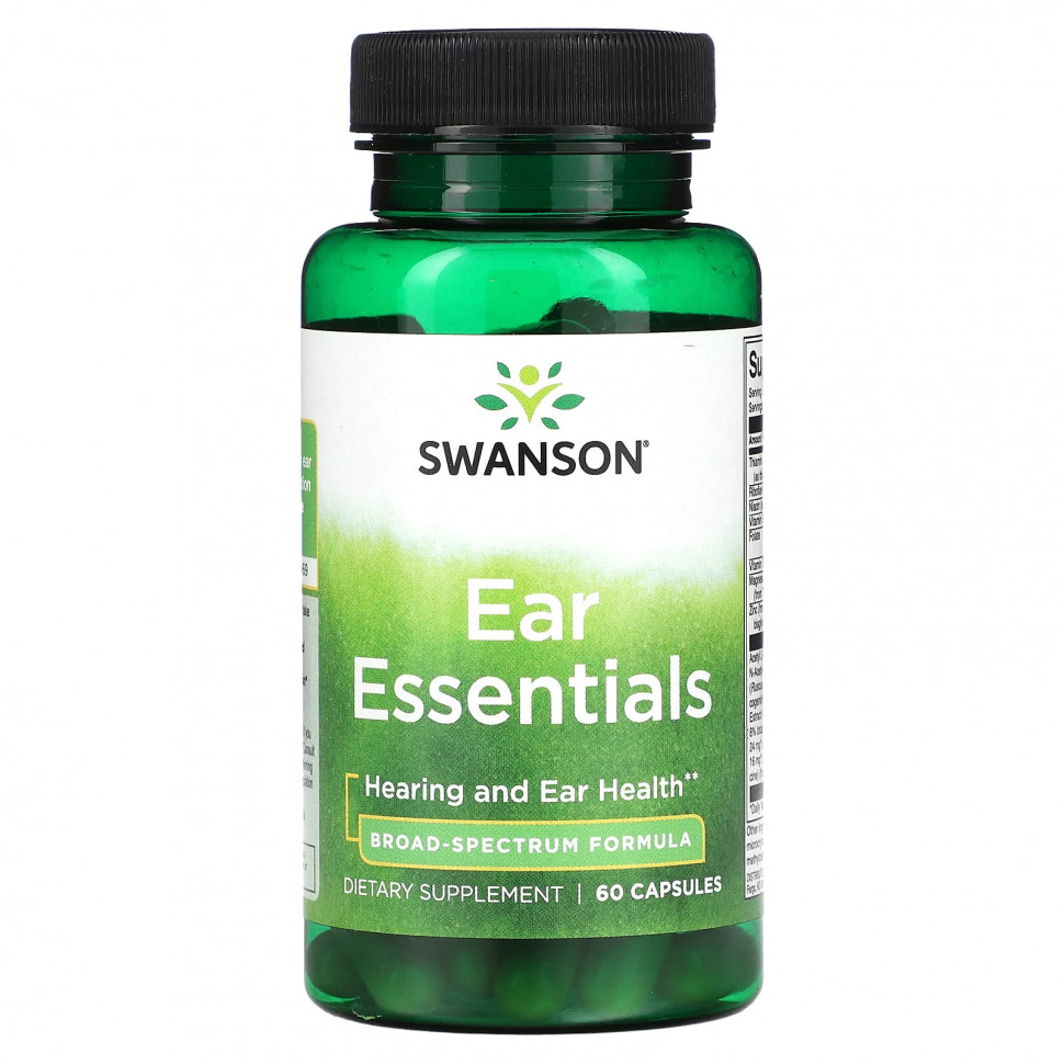  (Iherb) Swanson, Ear Essentials, 60     -     , -, 