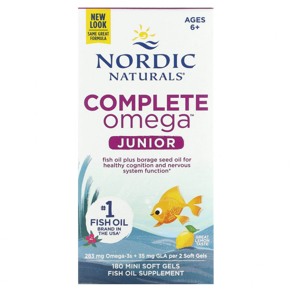   (Iherb) Nordic Naturals, Complete Omega Junior,    6  12 , , 180 -    -     , -, 