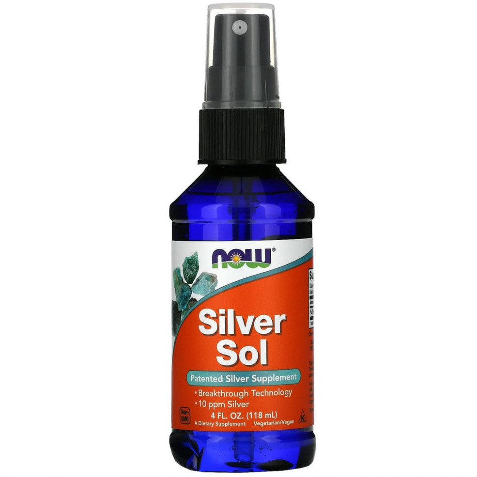   (Iherb) NOW Foods, Silver Sol,  , 118  (4 . )    -     , -, 