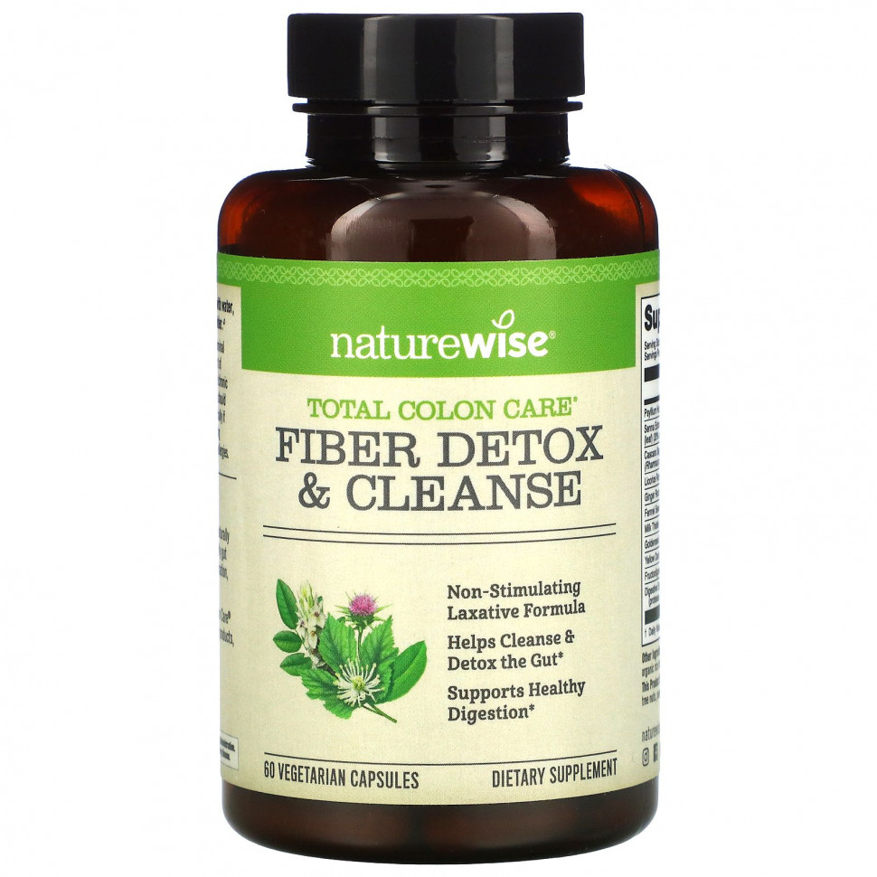   (Iherb) NatureWise, Fiber Detox & Cleanse, 60      -     , -, 