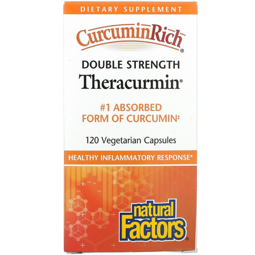   (Iherb) Natural Factors,  CurcuminRich, Double Strength Theracurmin, 120      -     , -, 